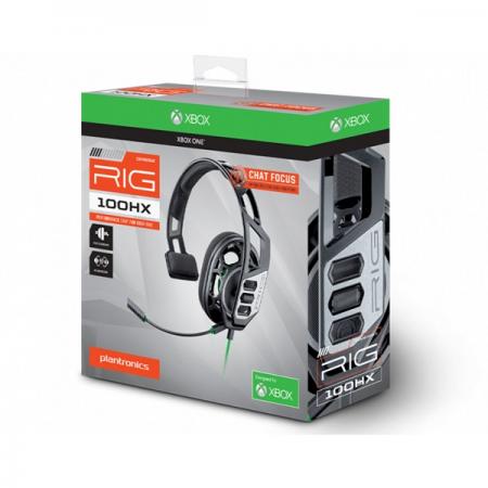 Nacon Plantronics RIG 100HX Xbox One fekete chat headset